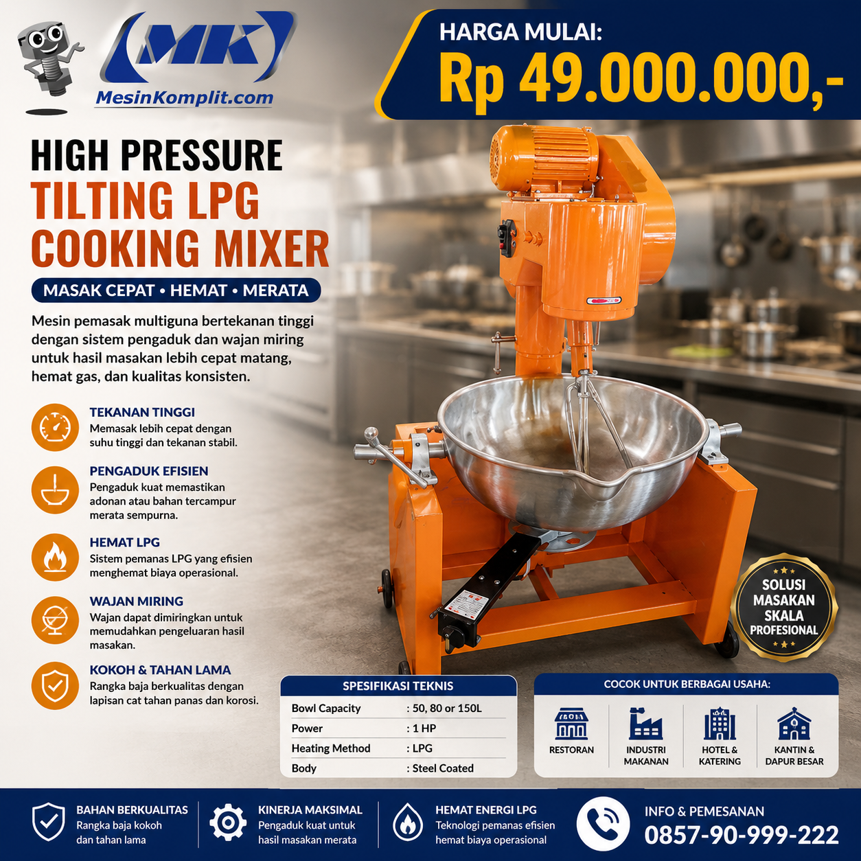 Mixer Pembuat Dodol (RST-...